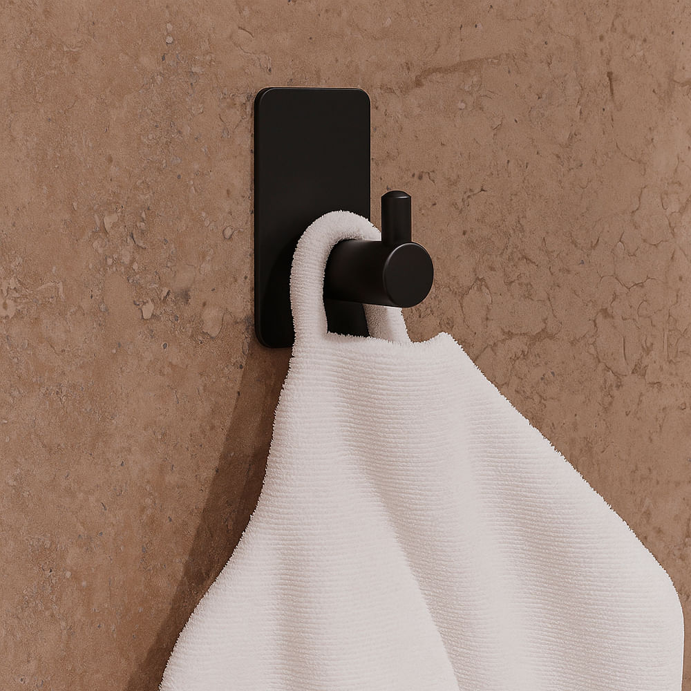 Cabide Delia 40×80 mm Aco Inox 304 Preto Italy Line 82724_0